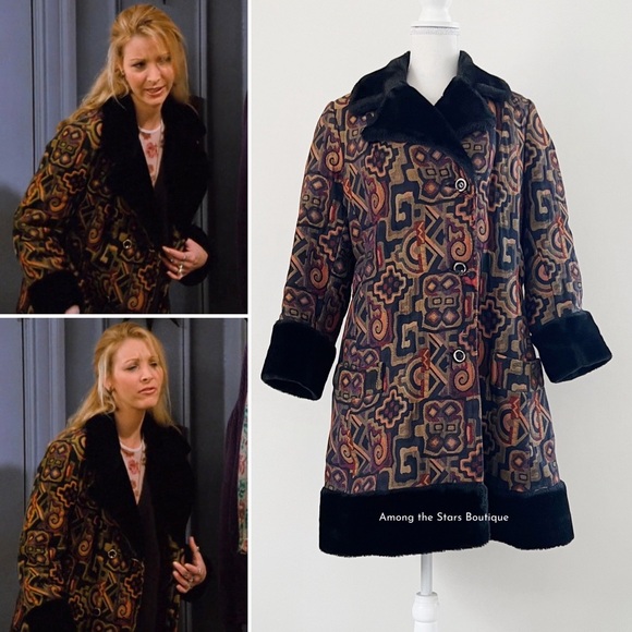 Exceptionally Rare 70s Vintage Tapestry Coat ASO Phoebe Buffay in Friends - Picture 2 of 14